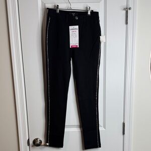 Labijou Black Skinny Jeans with Side Detailing